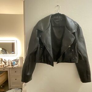 Lioness Black Leather Jacket
